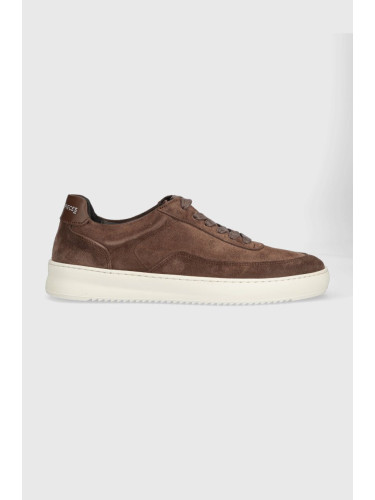 Велурени маратонки Filling Pieces Mondo Suede в кафяво 46733733046