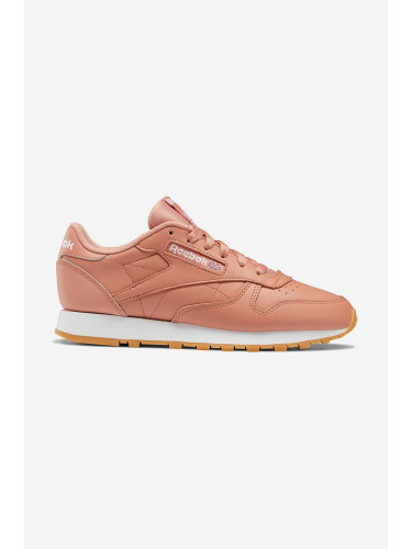 Кожени маратонки Reebok Classic Classic Leather в оранжево GY6811