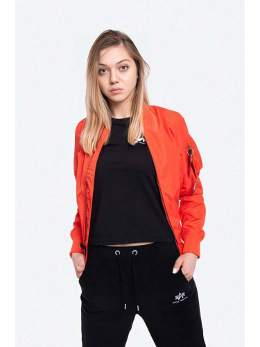 Яке бомбър Alpha Industries MA-1 TT 141041 577 в червено преходен модел