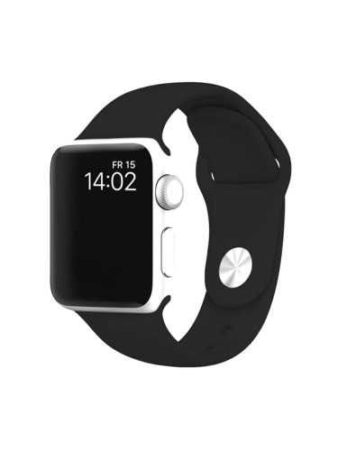 Силиконова каишка bSmart за часовник Apple iWatch 42/44/45/46/49mm, Черна