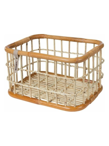 Basil Green Life Rattan Basket Кошница за велосипед Natural Brown Large 30 L