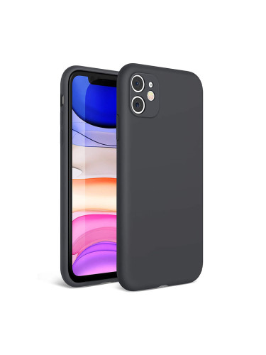 Силиконов кейс bSmart Silicone Soft Cover, За iPhone X/XS, Черен