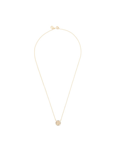 Колие Tory Burch Crystal Logo Delicate Necklace 53420 Златист