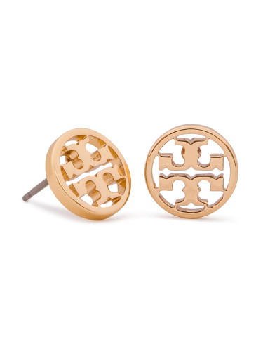 Обици Tory Burch Logo Circle Stud Earring 11165518 Златист