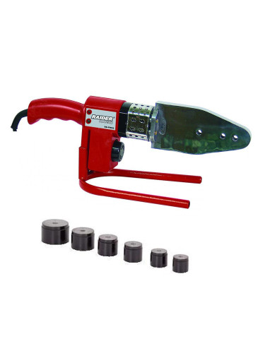 Поялник за PP полипропиленови тръби RAIDER RD-PW02L, 1000W, 6 глави 20-63 мм