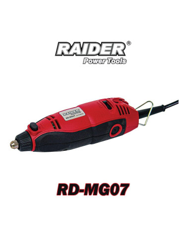 Шлайф прав с 40 аксесоара, 160W, цанга 3.2 мм, RAIDER RD-MG07