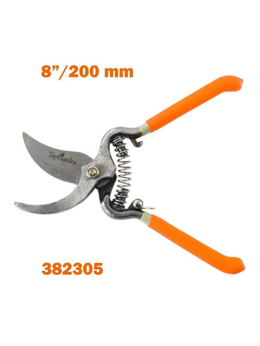 Лозарска ножица 8" (200 мм), TopGarden 382305, хромирана