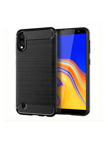 Силиконов кейс MBX Carbon, За Samsung Galaxy A10 (A105F), Черен