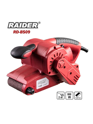 Шлайф лентов RAIDER RD-BS09, 800W, 75x457мм, 0-6.3 м/сек., регулируеми обороти