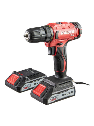Винтоверт акумулаторен RAIDER RDP-SPCD20 Set, 20V, 2x2Ah, 44Nm, R20 system