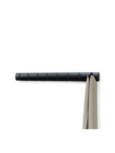 Закачалка за стена UMBRA FLIP с 8 бр. куки - цвят черен