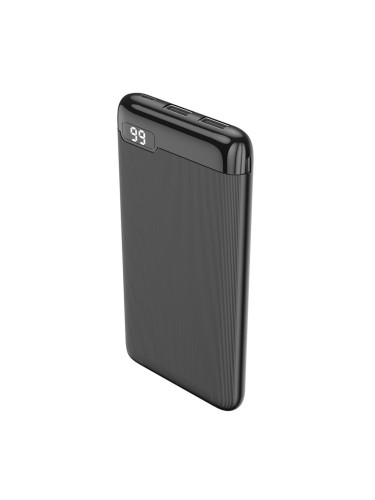 Външна батерия Power Bank Setty 10000 mAh LCD, Черна