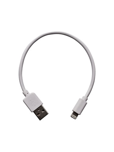 Кабел USB - Lightning, MBX 20см, Бял