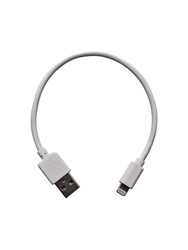 Кабел USB MBX, Lightning към мъжко USB, Бял