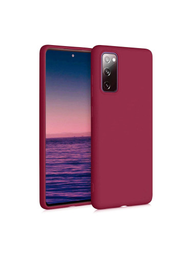 Силиконов кейс bSmart Silicone Soft Cover, За Samsung Galaxy A72 4G/5G (A725F/A726B), Бордо