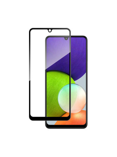 Стъклен протектор OG Premium paper box с цяло лепило, За Samsung Galaxy A22 4G (A225F), Черен