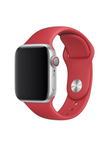 Силиконова каишка bSmart за часовник Apple iWatch 38/40/41mm, Бледочервена