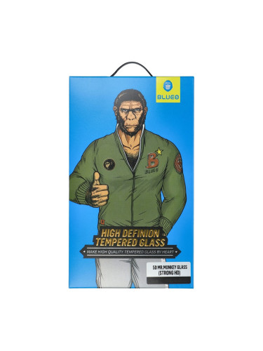 Стъклен протектор Blueo 5D Full Strong Lite с цяло лепило, За Samsung Galaxy S22 Plus 5G (S906B), Черен