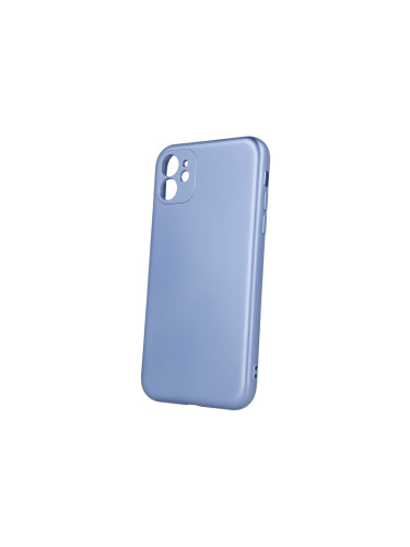Силиконов кейс bSmart Silicone Metallic Cover, За iPhone 11 (6.1), Светлосин