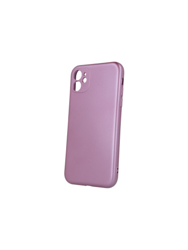 Силиконов кейс bSmart Silicone Metallic Cover, За iPhone 11 (6.1), Розов