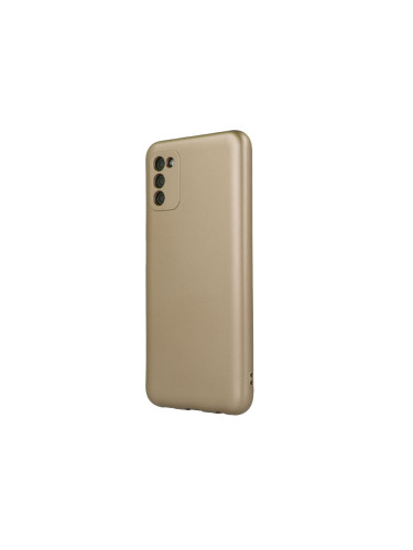Силиконов кейс bSmart Silicone Metallic Cover, За Samsung Galaxy S22 5G (S901B), Златист