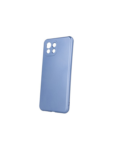Силиконов кейс bSmart Silicone Metallic Cover, За Xiaomi Mi 11 Lite 4G/5G, Светлосин
