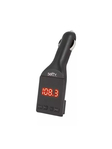 FM Трансмитер за кола Setty FM Bluetooth, Черен