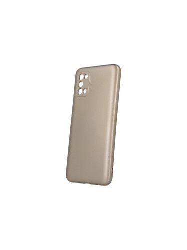 Силиконов кейс bSmart Silicone Metallic Cover, За Samsung Galaxy A02s/A03s (A025F/A037F), Златист