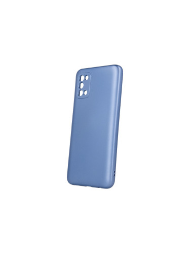 Силиконов кейс bSmart Silicone Metallic Cover, За Samsung Galaxy A02s/A03s (A025F/A037F), Светлосин