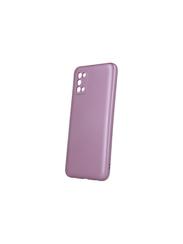 Силиконов кейс bSmart Silicone Metallic Cover, За Samsung Galaxy A02s/A03s (A025F/A037F), Розов