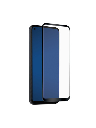 Стъклен протектор OG Premium paper box с цяло лепило, За Samsung Galaxy A12/M12 (A125F/M127F), Черен