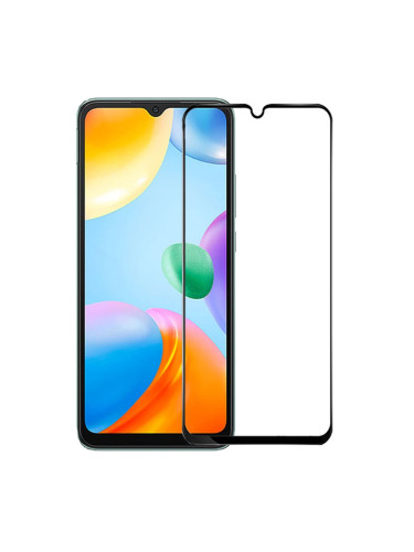 Стъклен протектор OG Premium paper box с цяло лепило, За Xiaomi Redmi 10C, Черен
