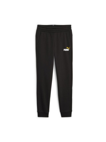 Puma ESS + 2 COL LOGO PANTS FL B Долнище за момчета, черно, размер