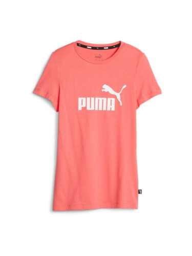 Puma ESS LOGO TEE G Тениска за момичета, цвят сьомга, размер