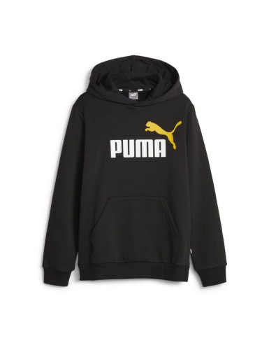 Puma ESS + 2 COL BIG LOGO HOODIE FL B Суитшърт за момчета, черно, размер