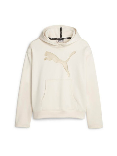 Puma TRAIN FAVORITE PWR FLEECE PO HOODIE Дамски суитшърт, бежово, размер