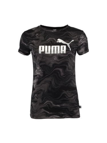 Puma ESS + MARBLEIZED TEE Дамска тениска, черно, размер