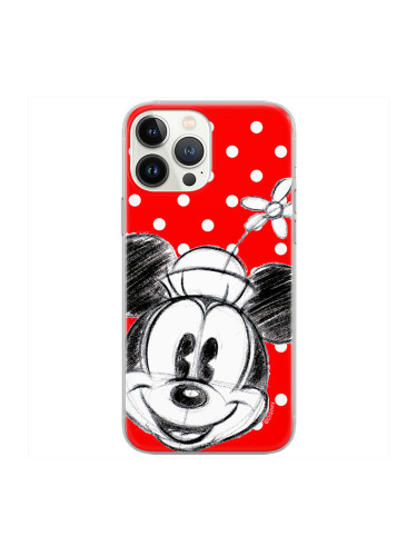 Силиконов кейс Disney™ Minnie Mouse 009, За iPhone X/XS, Червен