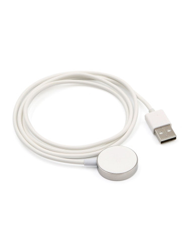 Универсален стоманен магнитен кабел за безжично зареждане на Apple Watch MBX с USB, Сребрист