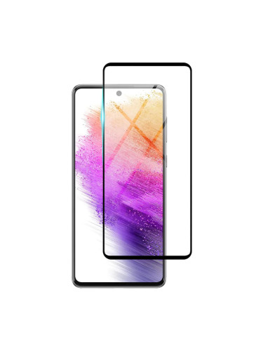 Стъклен протектор OG Premium paper box с цяло лепило, За Samsung Galaxy A73 5G (A736B), Черен
