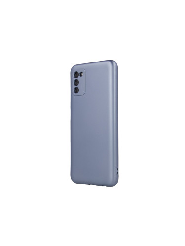 Силиконов кейс bSmart Silicone Metallic Cover, За Samsung Galaxy S22 5G (S901B), Светлосин