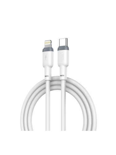 Кабел USB Type C-Lightning XO NB208A 1м в кутия 20W, Бял