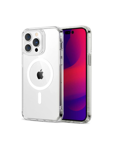 Кейс MBX Anti Shock 1,5 mm Mag case с отвори за камерите, За iPhone 13 Pro (6.1), Прозрачен