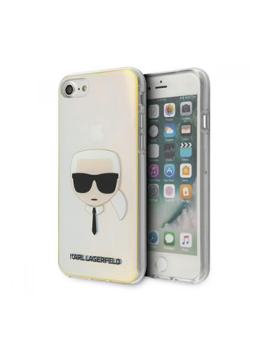 Гръб Karl Lagerfeld Iridescent Karl`s Head multicolor за Apple iPhone SE 2020 / iPhone 7 / iPhone 8