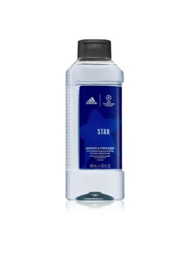 Adidas UEFA Champions League Star освежаващ душ гел за мъже 400 мл.