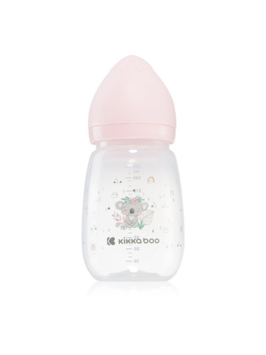 Kikkaboo Savanna Anti-colic Baby Bottle бебешко шише 3 m+ Pink 260 мл.