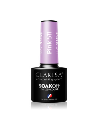 Claresa SoakOff UV/LED Color Balloon Journey гел лак за нокти цвят Pink 511 5 гр.