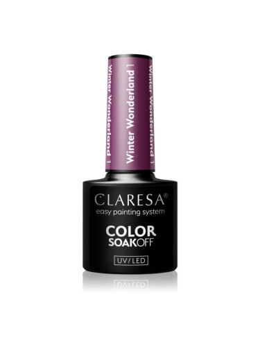 Claresa SoakOff UV/LED Color Winter Wonderland гел лак за нокти цвят 5 гр.