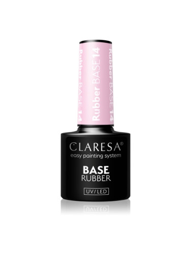 Claresa UV/LED Base Rubber основен лак за нокти с гел цвят 14 5 гр.