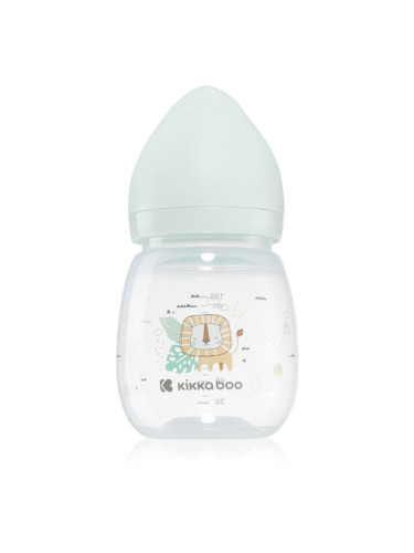 Kikkaboo Savanna Anti-colic Feeding Bottle бебешко шише 3 m+ Mint 180 мл.
